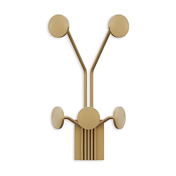 Wieszak ścienny Giraffe metalowy złoty