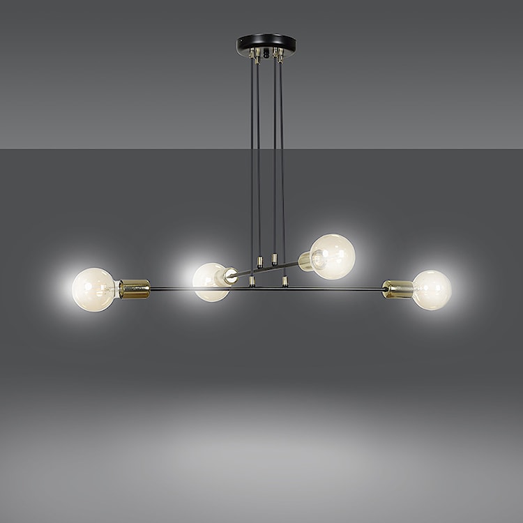 Lampa wisząca Ormea czarna x4  - zdjęcie 6