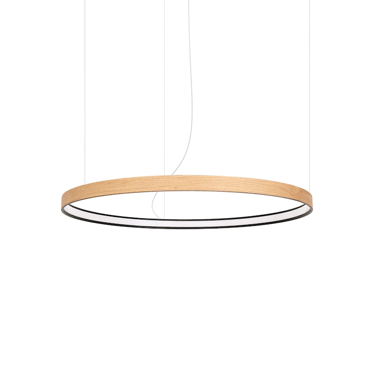Żyrandol Rio Eik LED 78 cm naturalne drewno 3000K