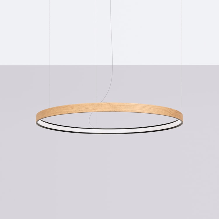Żyrandol Rio Eik LED 78 cm naturalne drewno 3000K  - zdjęcie 5