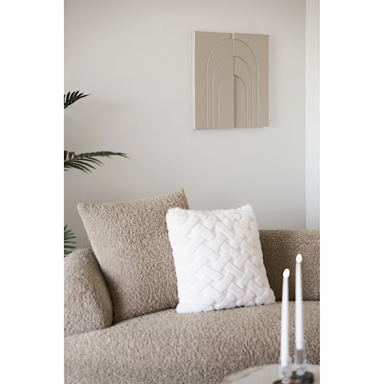 Dekoracja ścienna Ina 60x60 cm beżowa  - zdjęcie 2