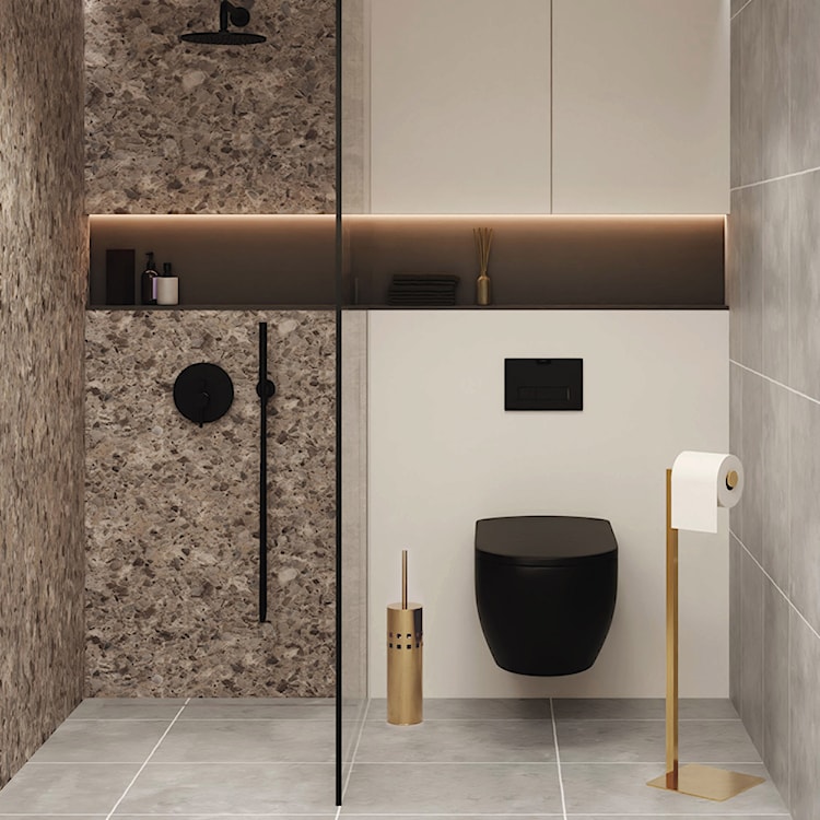 Szczotka do WC Jorr złota  - zdjęcie 2