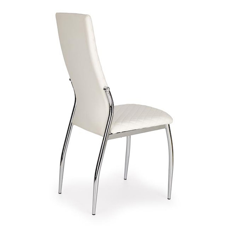 Krzesło tapicerowane Soria białe pikowane  - zdjęcie 2