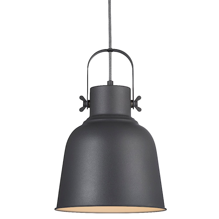Lampa wisząca Adrian 25x28 cm czarna industrialna  - zdjęcie 4