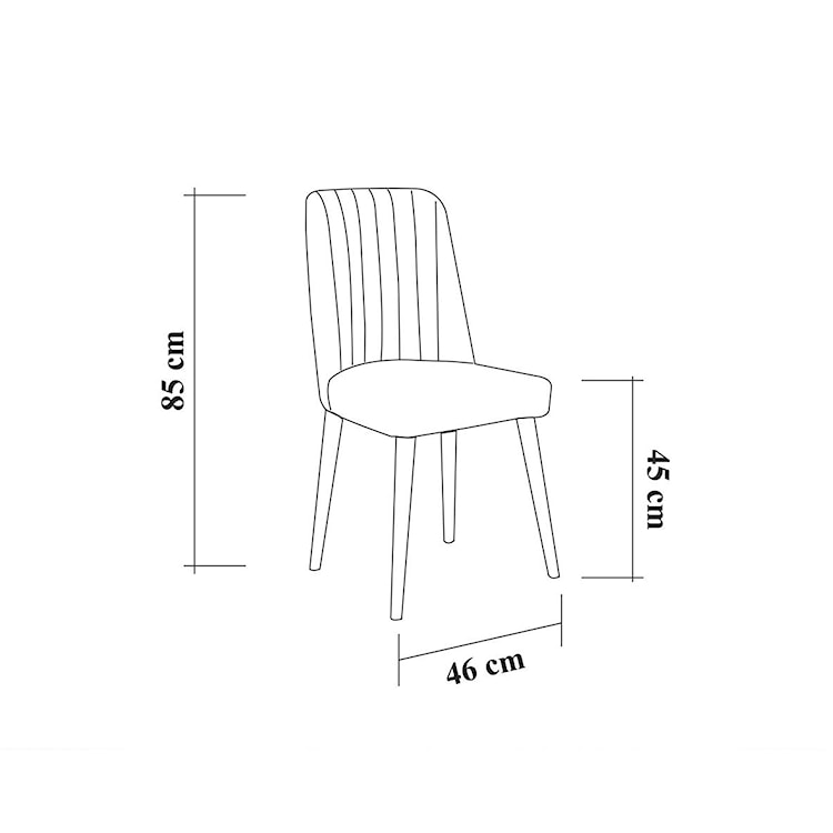 Stół z krzesłami Elioused x5 orzech/granat  - zdjęcie 19