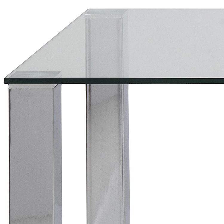 Stół do jadalni Diogo 180x90 cm ze szklanym blatem  - zdjęcie 4