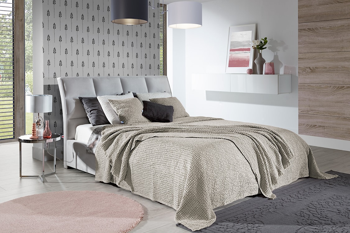 Narzuta na łóżko Alpinia bawełniana 200x240 cm kawowa  - zdjęcie 2