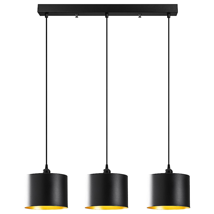 Lampa wisząca Hortensis x3 czarna 20 cm  - zdjęcie 3