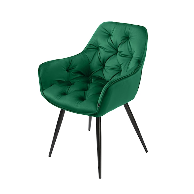 Krzesło tapicerowane Paraguay pikowane zielone  - zdjęcie 7