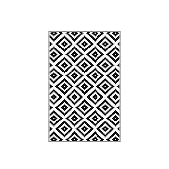 Dywan nowoczesny Calculatt 120x180 cm biało-czarny