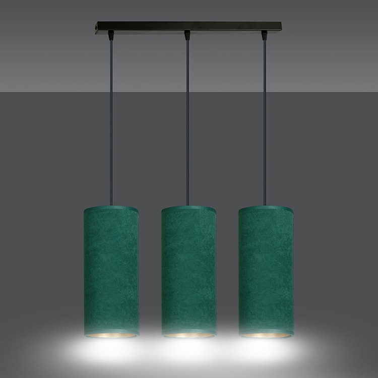 Lampa wisząca Bonett x3 50 cm zielona  - zdjęcie 5