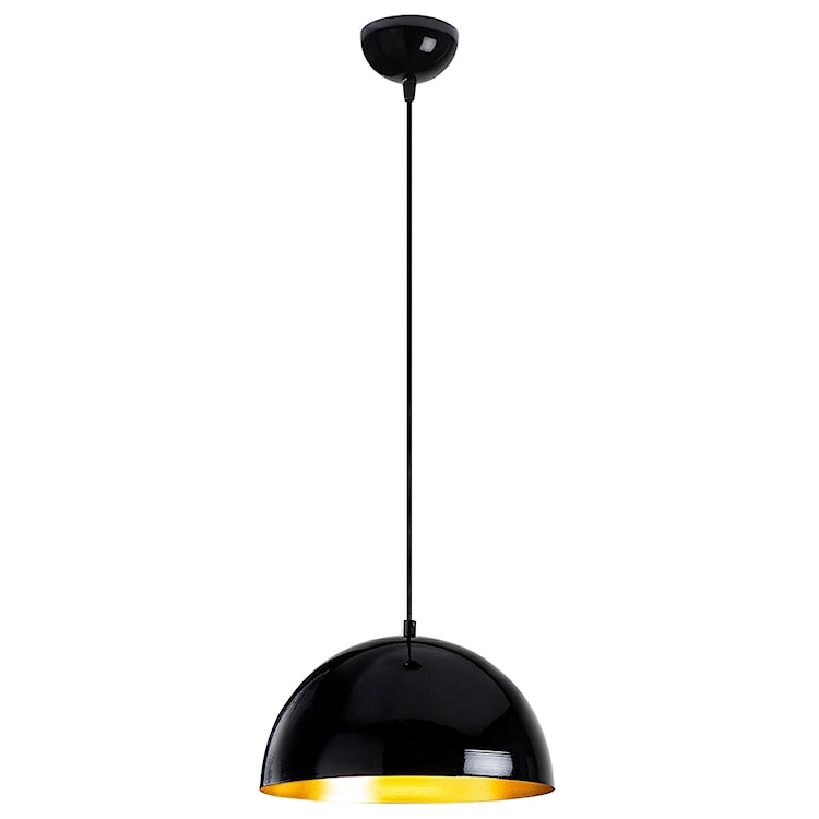 Lampa wisząca Theyro półokrągła średnica 30 cm czarna  - zdjęcie 2