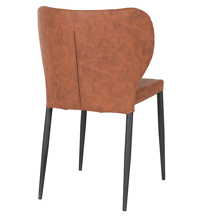 Krzesło tapicerowane Malited brązowa ekoskóra  - zdjęcie 3