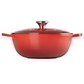 Le Creuset - Garnek żeliwny Signature La Marmite 26 cm czerwony  - zdjęcie 4