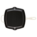 Le Creuset - Patelnia żeliwna grillowa Signature 26 cm kremowa  - zdjęcie 7