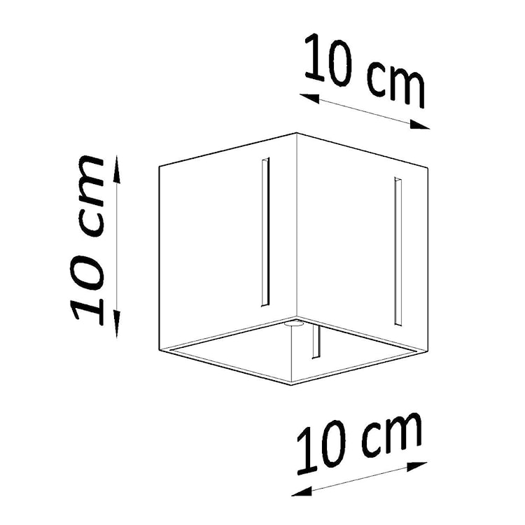 Spot sufitowy Pitte 10x10 cm szary  - zdjęcie 7