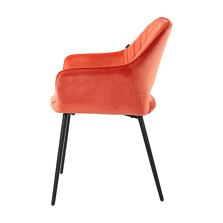 Krzesło tapicerowane z podłokietnikami Meriva pomarańczowe  - zdjęcie 9