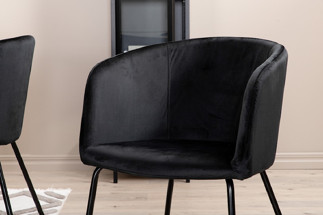 Krzesło tapicerowane Ressator czarny velvet  - zdjęcie 7