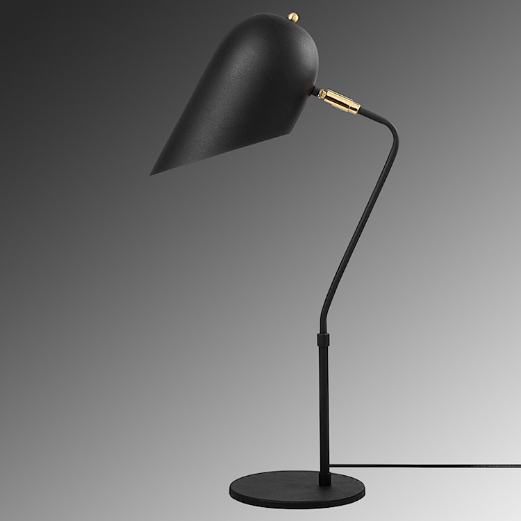 Lampa stołowa Azariah średnica 12 cm czarna  - zdjęcie 7