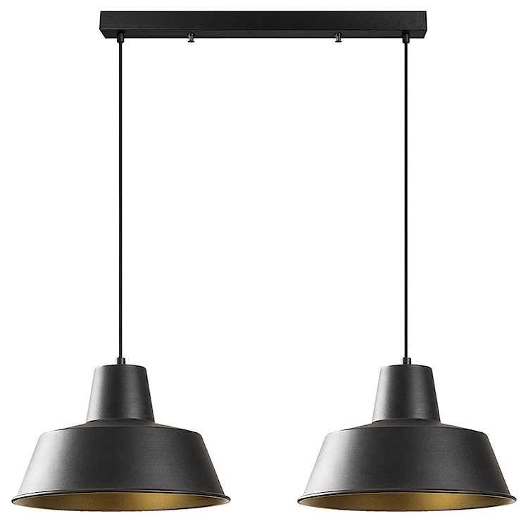 Lampa sufitowa Ardulace x2 62 cm czarna/złota 