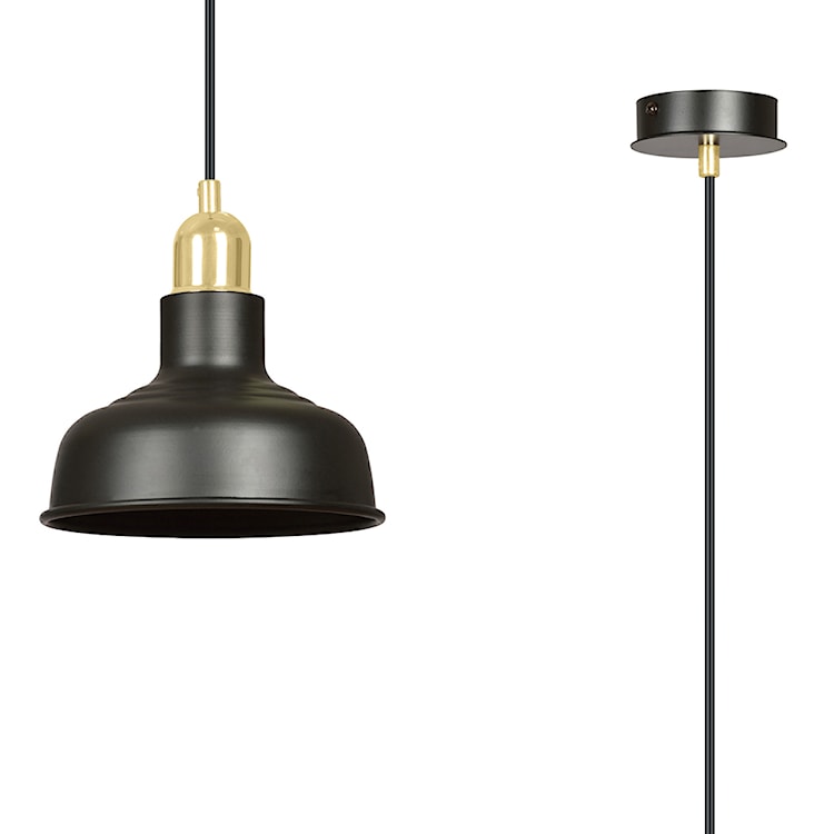 Lampa wisząca Ibere średnica 21 cm czarna  - zdjęcie 8