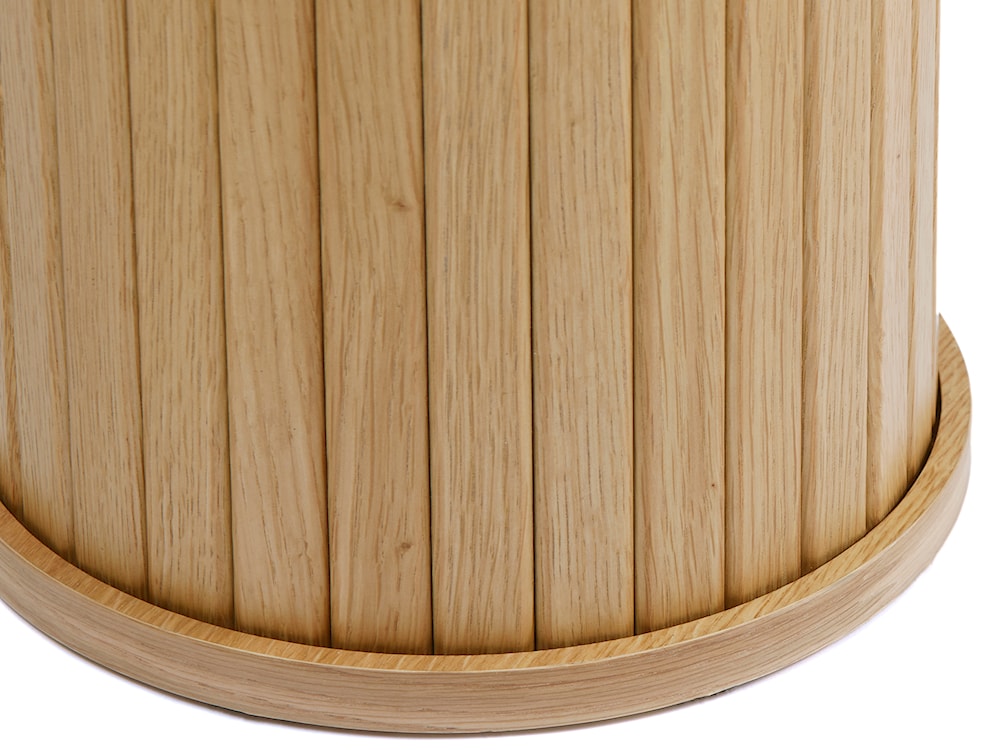 Konsola Gativel 130 cm lamele dąb naturalny  - zdjęcie 6