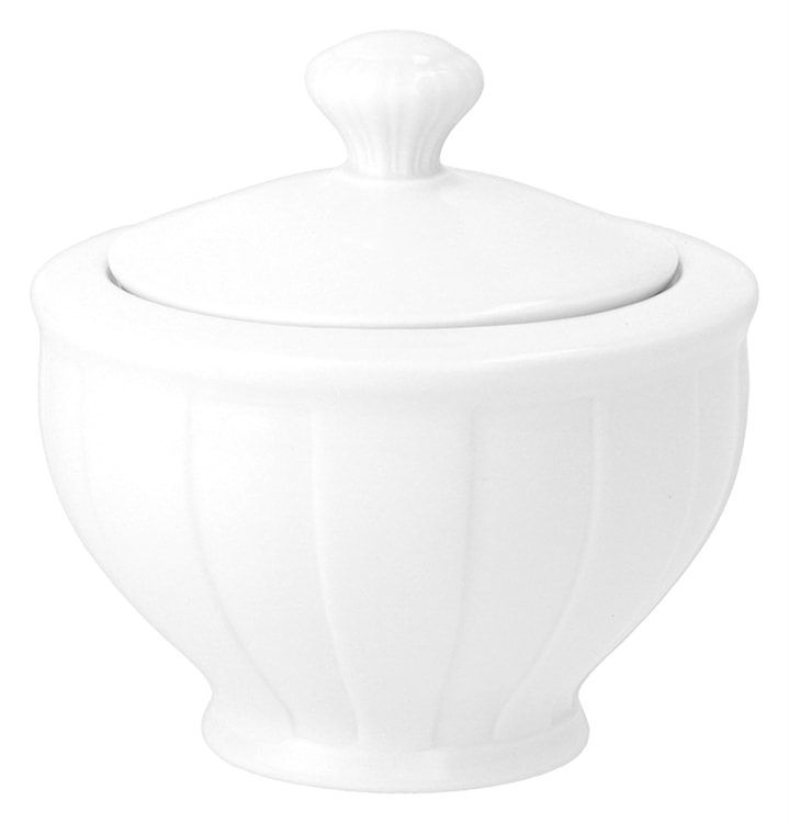 Serwis do kawy porcelanowy dla 6 os. Oktawa biały  - zdjęcie 6