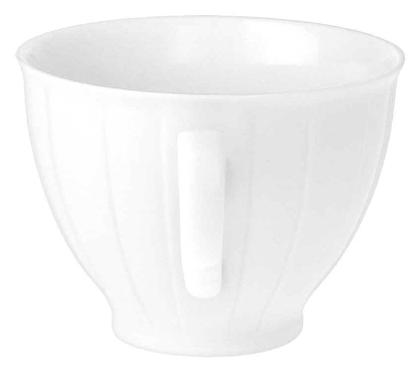 Serwis do kawy porcelanowy dla 6 os. Oktawa biały  - zdjęcie 9