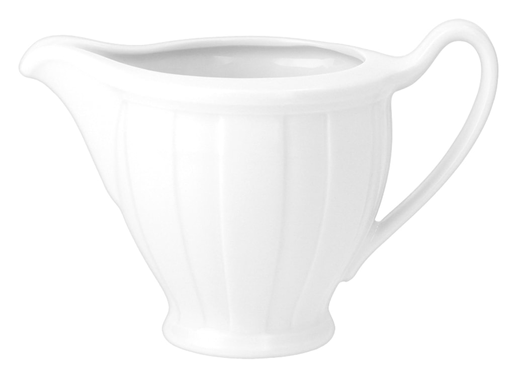 Serwis do kawy porcelanowy dla 6 os. Oktawa biały  - zdjęcie 7