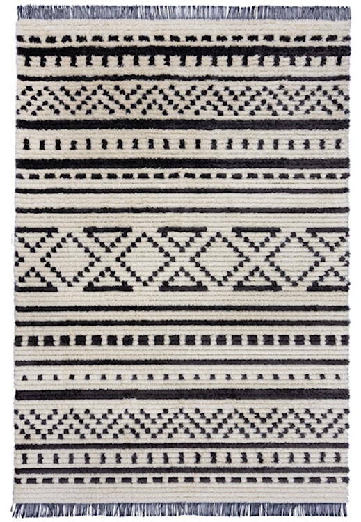 Dywan Sabri 170x120 cm czarno-biały