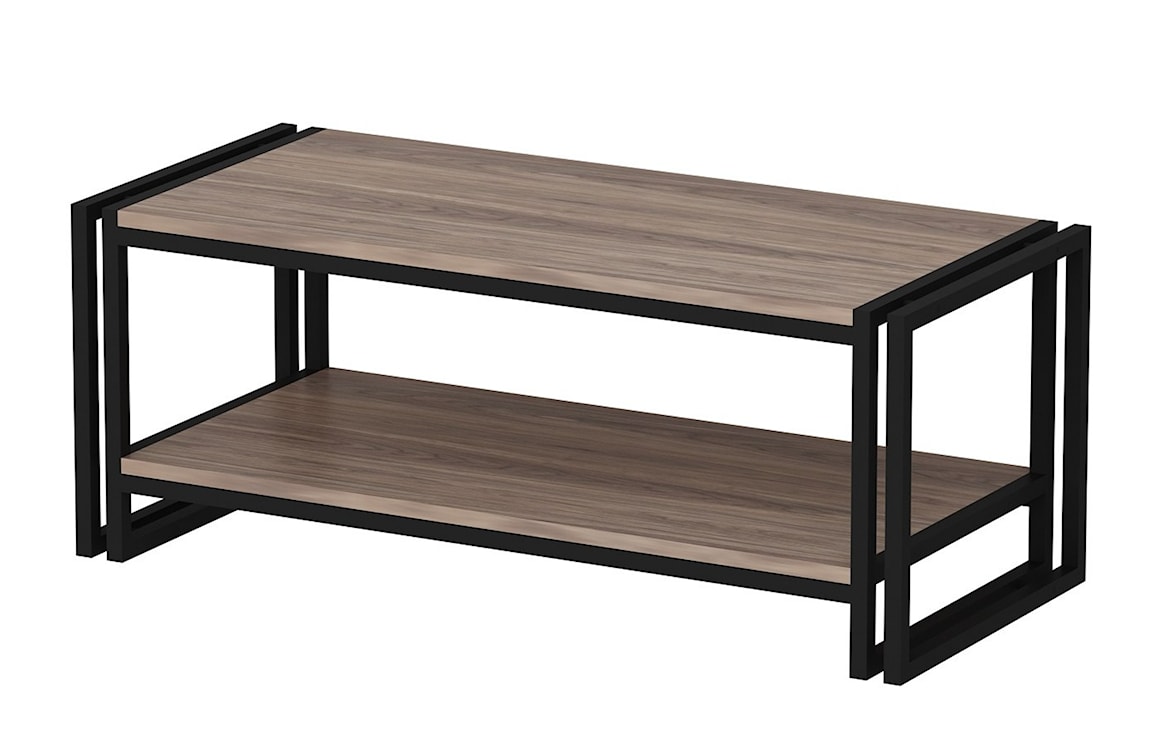 Stolik kawowy prostokątny Drainal 120x40 cm dąb/czarny 