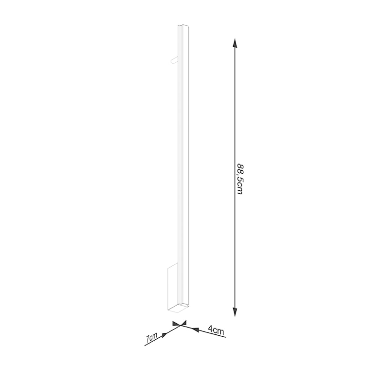 Kinkiet Lagom LED 90 cm złoty 4000K  - zdjęcie 11