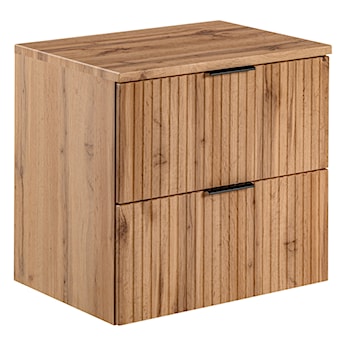 Szafka pod umywalkę Temirni 60 cm dąb wotan lamele z blatem