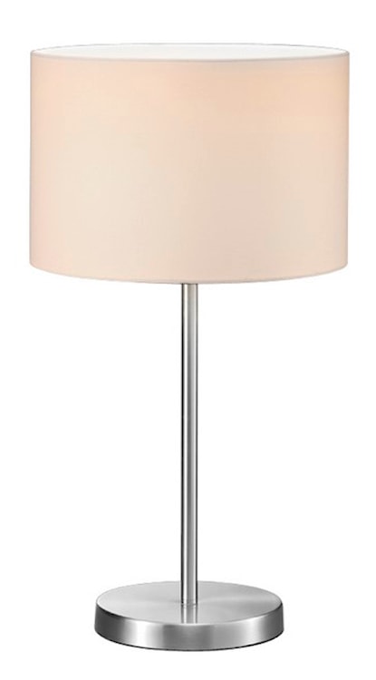 Lampa stołowa Hotel 55 cm biało-srebrna
