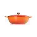 Le Creuset - Garnek żeliwny Signature La Marmite 26 cm pomarańczowy  - zdjęcie 5