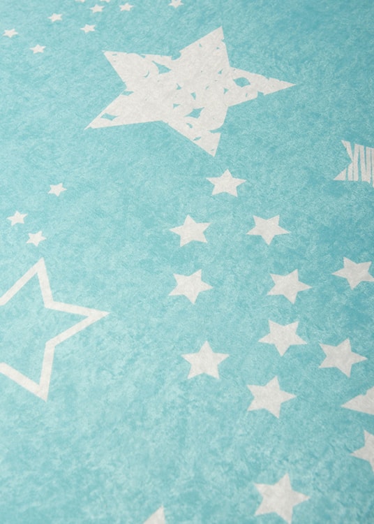 Dywan do pokoju dziecięcego Dinkley Gwiazdy niebieski 100x160 cm  - zdjęcie 3