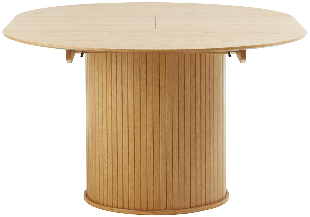Stół rozkładany Gativel 120-167 cm lamele dąb naturalny  - zdjęcie 6