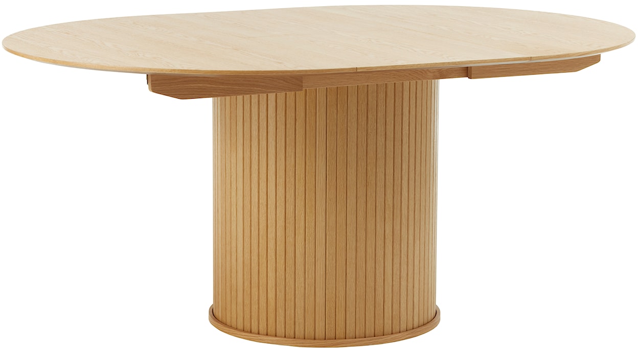 Stół rozkładany Gativel 120-167 cm lamele dąb naturalny  - zdjęcie 8