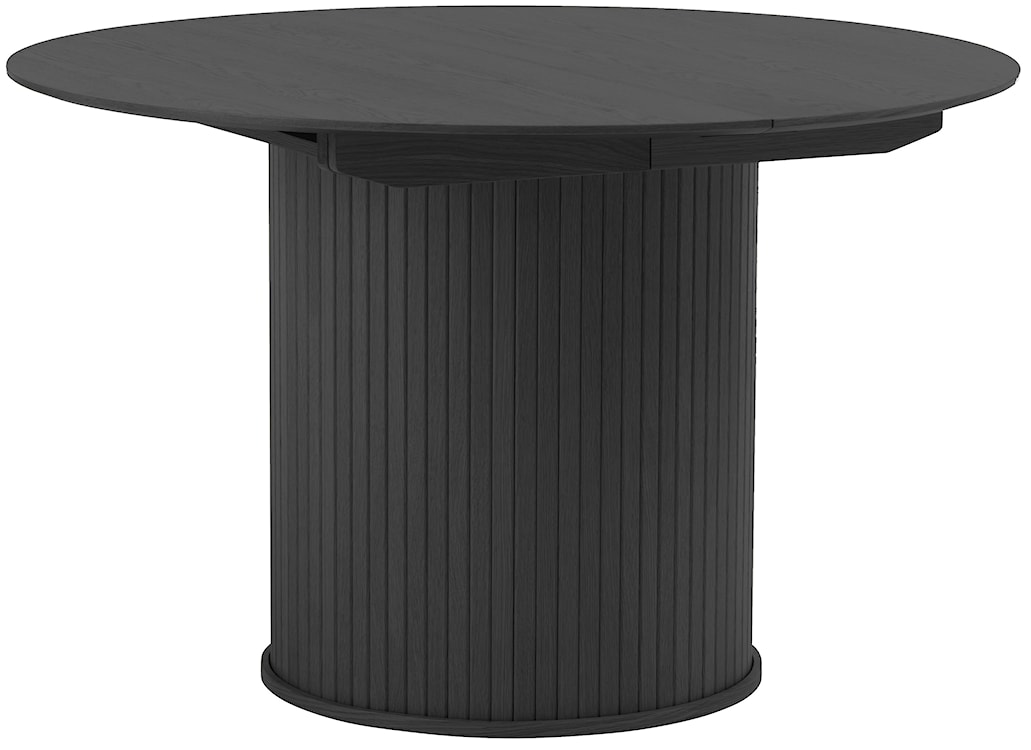 Stół rozkładany Gativel 120-167 cm lamele dąb czarny