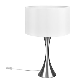 Lampa stołowa Sabia biało-srebrna