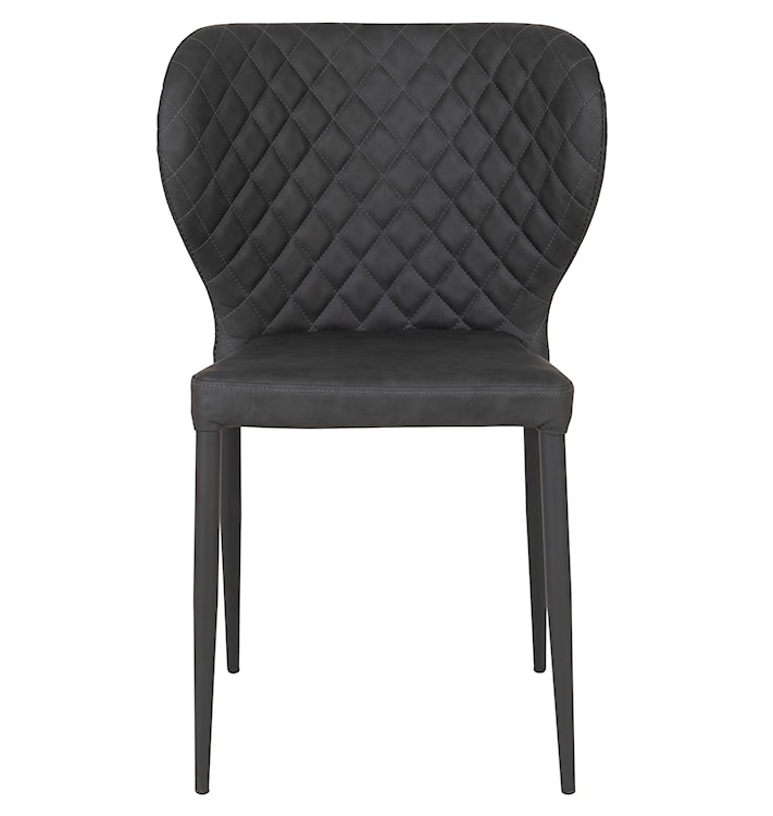 Krzesło tapicerowane Malited szara ekoskóra  - zdjęcie 6