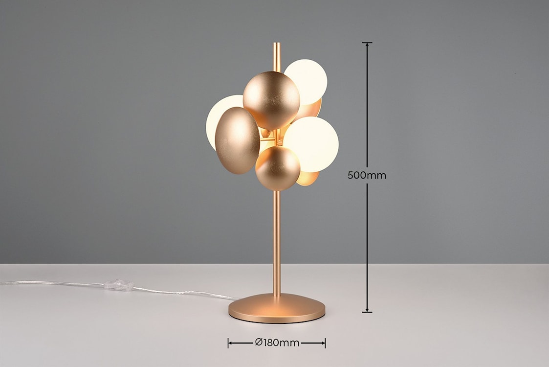 Lampa stołowa Bubble x3 złota  - zdjęcie 4