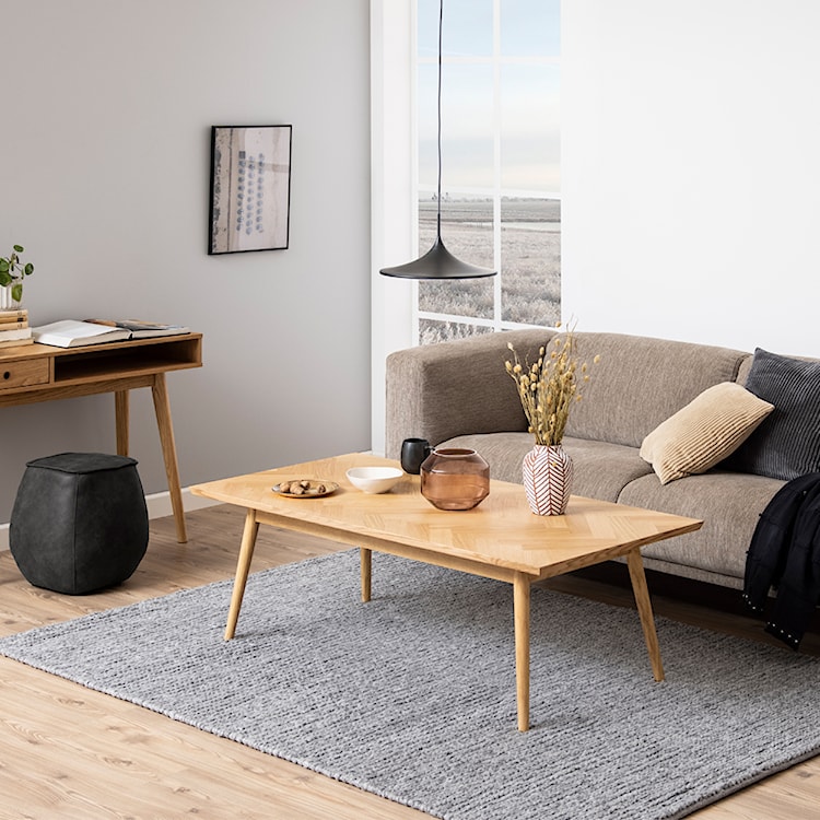 Stolik kawowy Paolic 70x140 cm w jodełkę  - zdjęcie 3