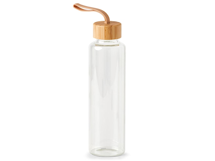 Butelka na wodę Glessy z bambusową pokrywką 0,5l