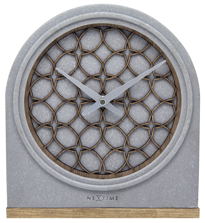 Zegar stojący Concrete Love 24x21 cm szary 