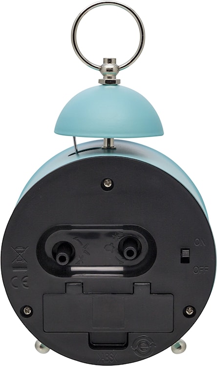 Budzik Single Bell 16x12 cm turkusowy  - zdjęcie 8