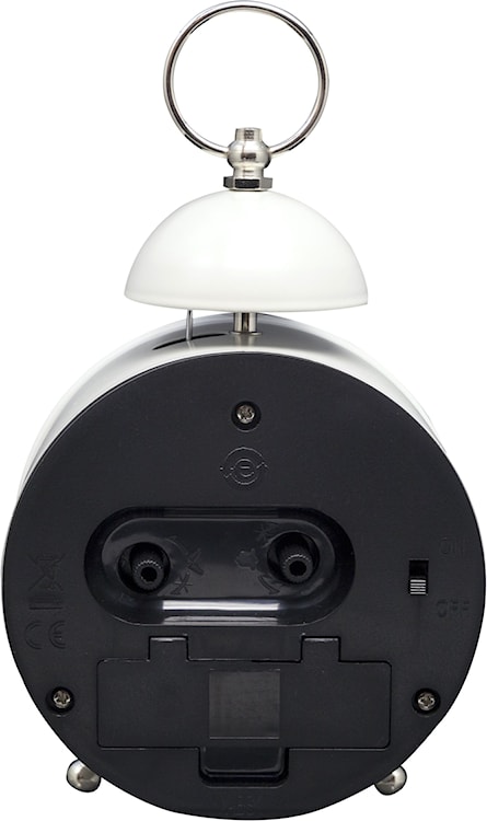 Budzik Single Bell 16x12 cm biały  - zdjęcie 7