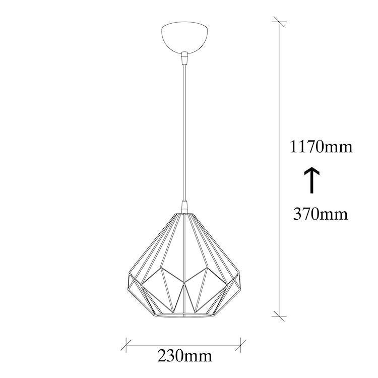 Lampa wisząca Restalten czarna  - zdjęcie 3