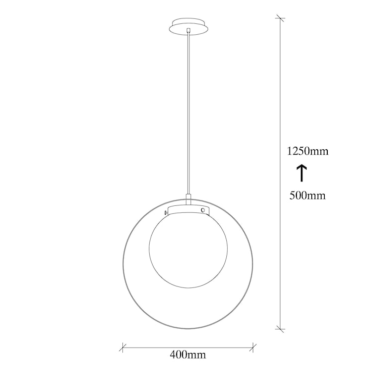 Lampa wisząca Plemally transparentny klosz/ złota  - zdjęcie 4