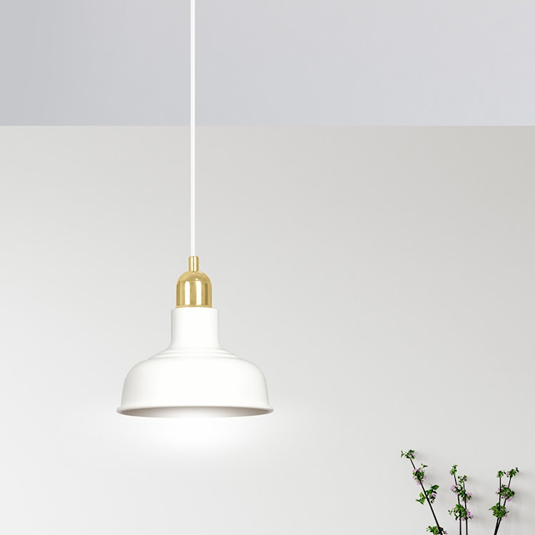 Lampa wisząca Ibere średnica 21 cm biała  - zdjęcie 3